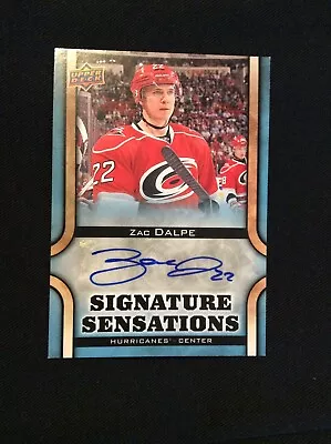 2013-14 UD Zac Dalpe Signature Sensations Hockey Card SS-ZD • $4.34