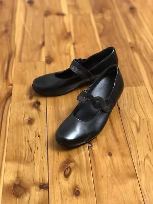 Ziera AS NEW Women’s Shoes Black Mary Jane Low Heel (size 38.5 EUR XW) • $35