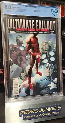 ULTIMATE FALLOUT 4 Marvel 1st Miles Morales Spiderman First Print CBCS (Not CGC) • £304.53