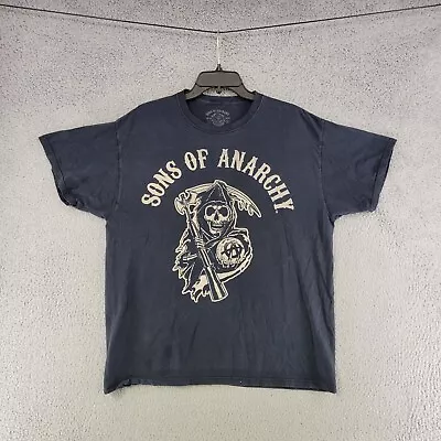 Sons Of Anarchy Shirt Mens XL Extra Large Black Distressed Motorcycle Club • $18.95