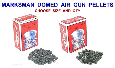 Marksman Domed Pellets For Air Gun Rifle Pistol Hunting Paper Target 177 Or 22 • £5.50