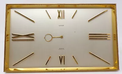 Vintage LUXOR Deco Swiss Brass Desk 8 Day Clock • $135.86