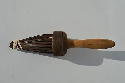 $24.99 • Buy Antique/primitive Railroad Train Wheel Wire Brush Wooden Handle