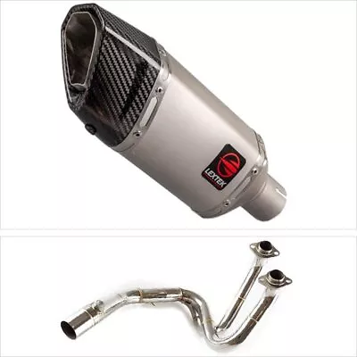 Exhaust System S/Steel 200mm Exhaust For Kawasaki ER6 Ninja 650 Z650 Versys 650 • £376.69