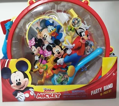 Disney Junior Mickey Mouse Toy 10 Piece Marching Band Drum Set New Sealed Box • $14.98