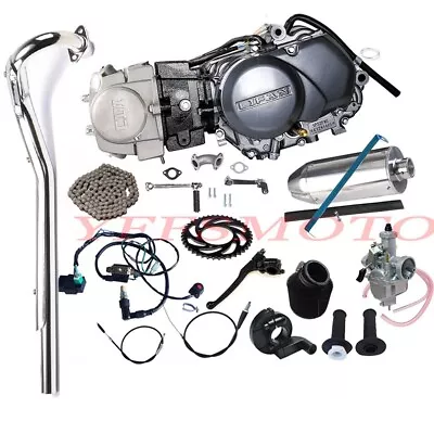 Lifan 125cc Kick Start Engine Motor+Full Kits For Pit Dirt Bike CL70 CT70 Monkey • $384.31