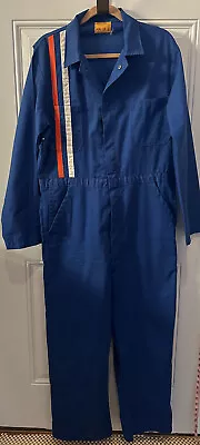 VTG 70s Rare Ambassador Mechanic Zip Front Jumpsuit Union Made 40 Long Chest 48 • $337.20