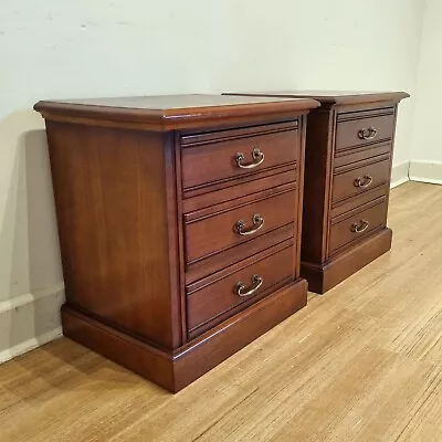 Pair Of Dream Haven Australian Hardwood Bedside Cabinets Chests Bedside Tables • $355