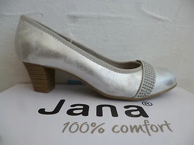 £52.03 • Buy Soft Line By Jana Women's Pumps Slippers Ballerina Silver Width H 22464 New