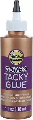 Aleene's Turbo Tacky Glue - Strong All-Purpose Adhesive - 4fl.oz / 118ml (29682) • £9.95