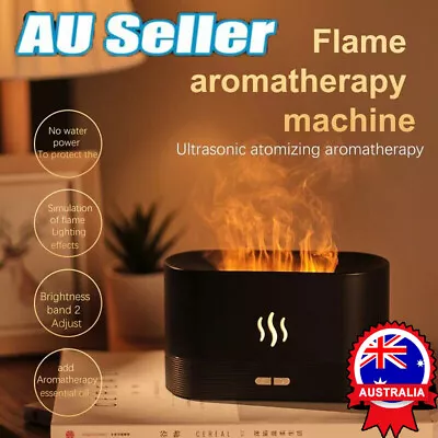 $26.79 • Buy Ultrasonic Aroma Air Humidifier LED Flame Light Purifier Essential Oil Diffuser