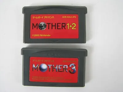 Nintendo Gameboy Mother 1+2 And Mother 3 Set Game Boy Advance GBA Japan (#60194) • $107.99