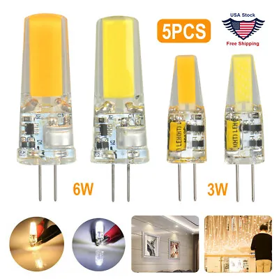 G4 LED 12V AC/DC COB Light 3W 6W High Quality LED G4 COB Lamp Bulb 5-20PCS • $17.07