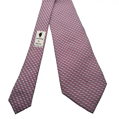 Vineyard Vines Martha’s Vineyard Mens Whale Silk Tie Light Pink 61.5 X3.5  • $52.37