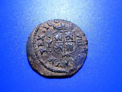Spain 8 Maravedis 1661 [ MDY ] Madrid Mint (MD) Philip IV 1621-1665 KM# 171.5 • $24.95