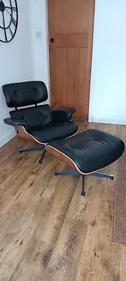 £200 • Buy Leather Eames  Chair And Matching Stool/Ottoman 