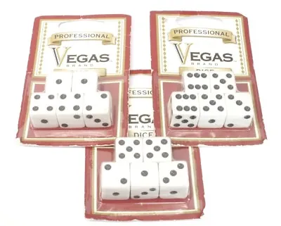 15 Original Vegas Brand Professional Casino Dice Sets For Craps Game • $19.90