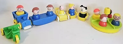 Vintage Fisher Price Little People Playground 10 Figures 17 Pieces Lot • $35.94