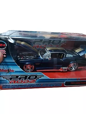 1:24 Maisto Pro Rodz 1967 Ford Mustang Gt Blue Pro Touring Hot Rod 31094 Nib • $21.99