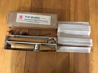 Vintage TUJU-Blockflote Herman Moeck Werkstatten German Flute Original Box Rare • $177.77