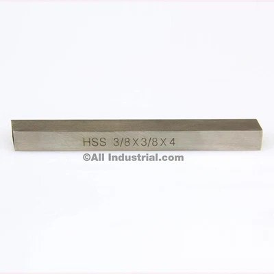 $6.39 • Buy 3/8  X 3/8  X 4  HSS Tool Bit Square Lathe Fly Cutter Mill Blank