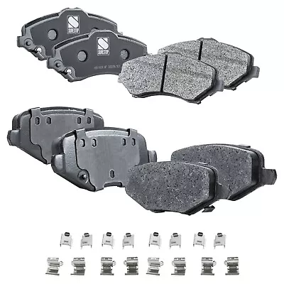 Front And Rear Semi-Metallic Brake Pad Set For 2012-2016 Chrysler Town & Country • $54.88