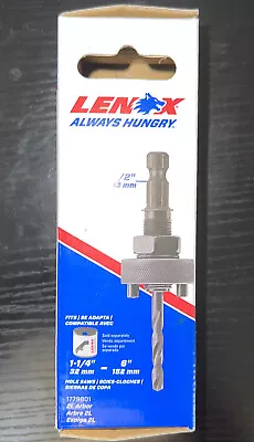 LENOX Hole Saw Arbor (Fits 1 1/4 -6 Inch) 7/16 Shank 2L (Bulk) USA 1779801 NEW • $14