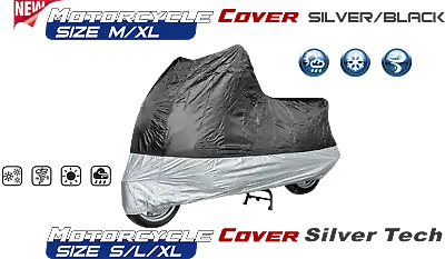 Motorcycle Cover Waterproof Heavy Duty For Outside Snow Rain Storage M-XL • $15.99