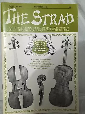 The Strad Magazine -  December 1975- Violin Strings - Joseph Gagliano • $4.79