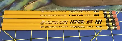 Vintage New Old Stock Eberhard Faber Inc Mongol 482 #2 Pencils 5 Unused • $11.99