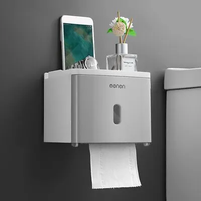 $28.72 • Buy Roll/Draw Paper Dispenser Toilet Paper Holder Tissue Box Shelf Storage Rack