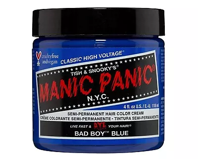 Manic Panic High Voltage Classic Semi-Permanent Hair Dye BAD BOY BLUE 4oz • $13.44