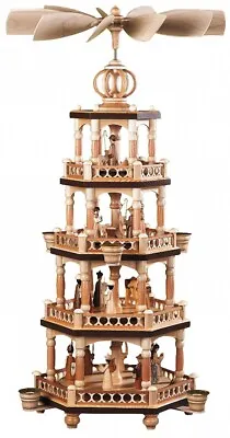 German Christmas Pyramid Christmas Story 4-tier Height 65 Cm / .. MU 10672 NEW • $816.53