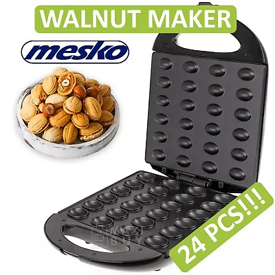 Walnut Cookie Maker Nut 24 Mold Oreshnica Oreshki Орешница Mesko Poland US PLUG • $119