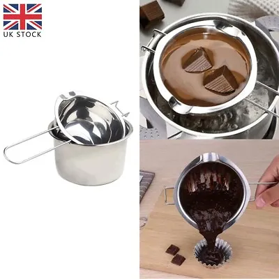 £10.99 • Buy 2pcs Wax Double Boiler Melting Pots Stainless Steel For DIY Candle Soap Making