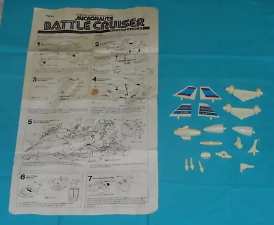 Vintage Mego Micronauts BATTLE CRUISER PARTS + INSTRUCTIONS LOT #3 • $13.33