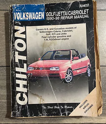 Volkswagen Golf Jetta And Cabriolet 1990-98 (Haynes Repair Manuals) Ruff • $7.75