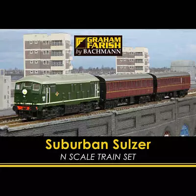 Graham Farish 370-062 - Suburban Sulzer N Scale Train Set • £187.50