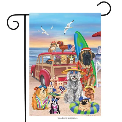 Dog Days Of Summer Garden Flag Humor Nautical Beach Surfboards 12.5  X 18  • $9.86