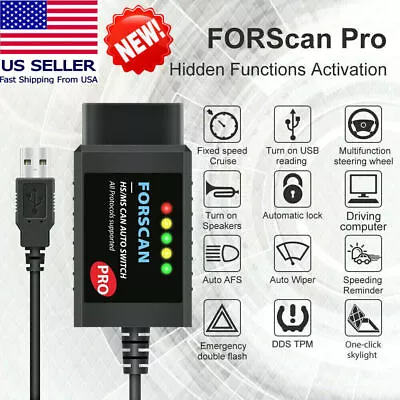 2024 FORScan Pro Scan Tool Programming OBD2 Diagnostic Scanner For Ford F Series • $32