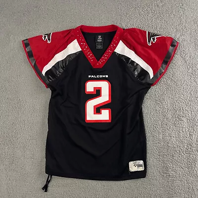 Atlanta Falcons Jersey Womens Large Reebok Matt Ryan Football Black NFL #2 • $19.45