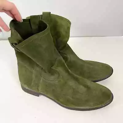 Vince Camuto Fanti Suede Leather Boots Woman’s Size 9.5 Green • $38.89