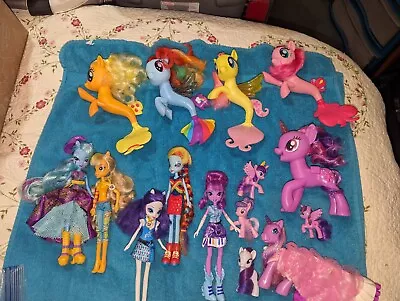 My Little Pony Lot Seapony Mermaids Equestrian Minis Lily Lightly Twilight  • $52