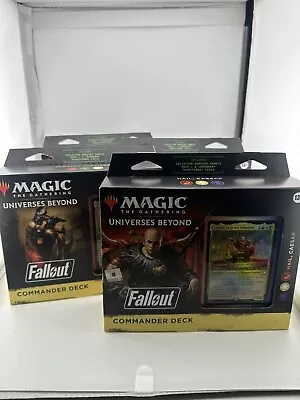 Fallout Commander Deck Set Of 4 - MTG Magic The Gathering  Brand New Sealed • $260