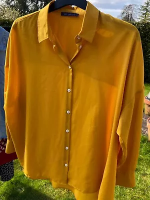 M&S Mustard Blouse 16 • £0.99