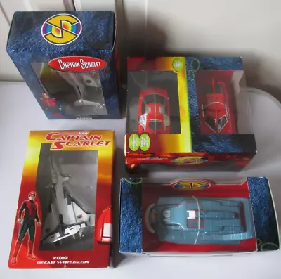 £310.85 • Buy Corgi Captain Scarlet Angel Interceptor SPV White Falcon Spectrum & Cheetah NEW