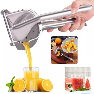 Stainless Steel Manual Juicer Hand Lemon Juice Squeezer Fruit Press Extractor AU • $11.83