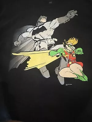 Vintage Batman And Robin Tshirt  Based On Frank Miller’s Dark Knight Returns • $35