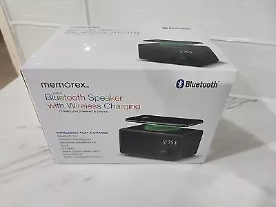 Memorex  Bluetooth Speaker Wireless Charging Clock Fm Radio *brand New In Box • $19.90