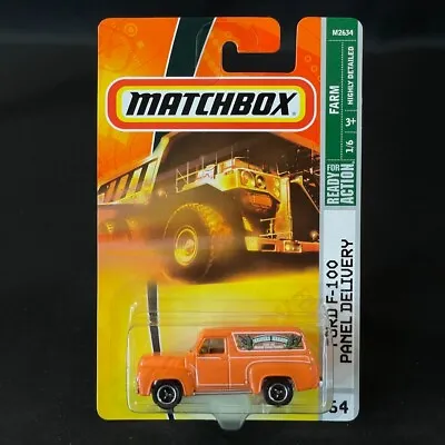 Matchbox 2008 Farm Series 1955 FORD F-100 PANEL DELIVERY # 64 Orange NEW • $6.99